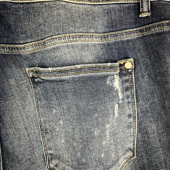 Judy Blue boyfriend fit distressed blue Jeans size 20W stretch comfort casual‎ - Picture 4 of 6